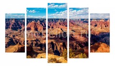 Набор из 5 панно (1350х820 см) Горный хребет 17652М13582 Ekoramka