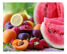 Панно (50х40 см) Арбуз и фрукты 1744009К5040 Ekoramka