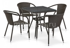 Набор уличный T282BNT/Y137C-W53 Brown 4Pcs Afina