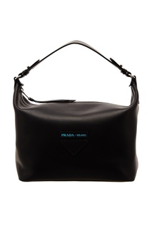 Черная сумка с логотипом Prada