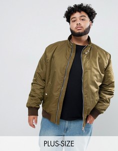 Куртка цвета хаки River Island Big & Tall - Зеленый