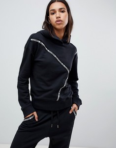 Свитшот с отделкой кантом с логотипом Tommy Hilfiger - Черный