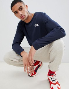 Темно-синий лонгслив The North Face - Темно-синий