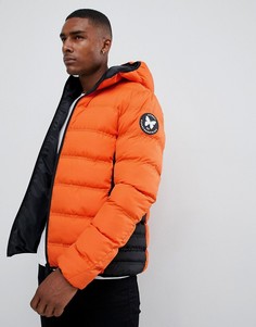Оранжевая дутая куртка с капюшоном Good For Nothing - Оранжевый