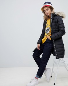 Черная дутая куртка Tommy Jeans - Черный