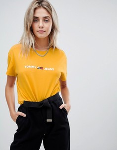 Футболка с логотипом Tommy Jeans - Желтый
