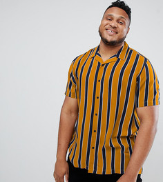 Oversize-рубашка в полоску ASOS DESIGN Plus - Желтый