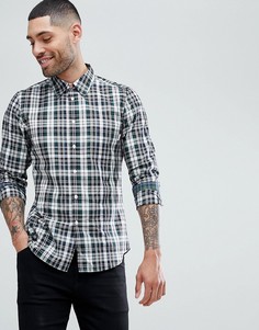 Приталенная рубашка в черную клетку PS Paul Smith - Черный