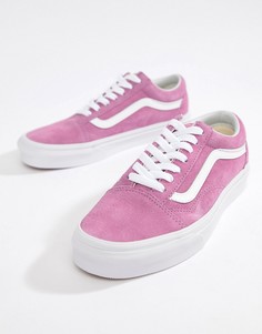 Сиреневые замшевые кроссовки Vans - Фиолетовый