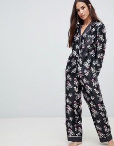 Пижамные штаны с цветочным принтом B By Ted Baker Sunlit - Черный