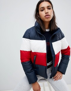 Дутая куртка колор блок Tommy Hilfiger - Мульти