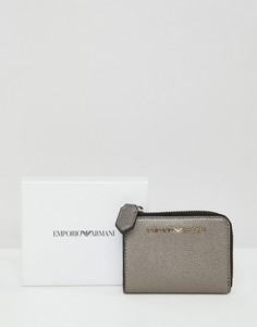 Миниатюрный кошелек на молнии Emporio Armani - Золотой