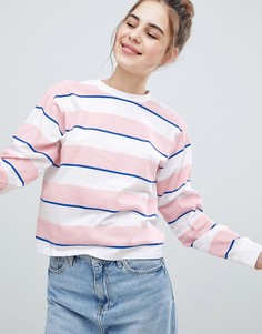 Лонгслив в полоску с круглым вырезом ASOS DESIGN - Мульти