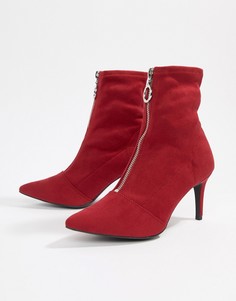 Ботинки на каблуке-рюмочке New Look - Красный