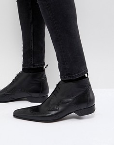 Jeffery West Escobar brogue boots in black - Черный