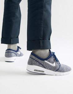 Синие кроссовки Nike SB Air Max Janoski 631303-405 - Темно-синий