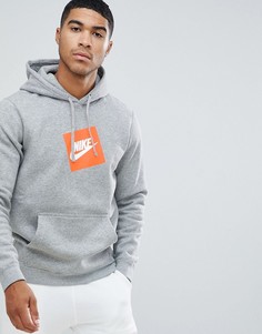 Серый худи с логотипом Nike 928719-063 - Серый
