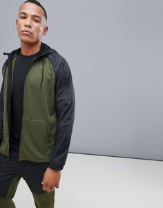 Худи на молнии цвета хаки в стиле милитари Nike Training AH6244-395 - Зеленый