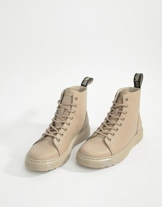 Серо-коричневые ботинки с 8 парами люверсов Dr Martens Talib - Коричневый