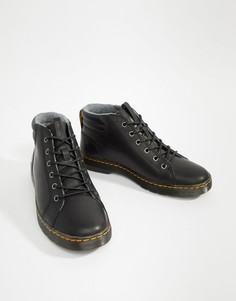 Черные ботинки с 6 парами люверсов Dr Martens Plaza - Черный