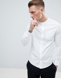 Белая оксфордская рубашка классического кроя с воротником на пуговицах Burton Menswear - Белый