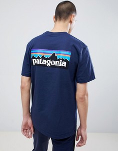 Patagonia P-6 Logo Responsibili-Tee T-Shirt in Navy - Темно-синий