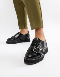 Массивные ботинки на плоской подошве ASOS DESIGN - Черный