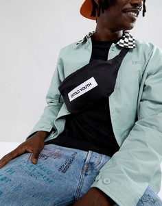Черная сумка-кошелек на пояс с надписью untold youth ASOS DESIGN - Черный