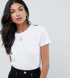 Футболка со звездным принтом ASOS DESIGN Tall - Белый