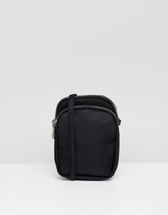 Сумка почтальона с несколькими отделениями ASOS DESIGN - Черный