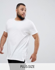 Белая футболка с асимметричной кромкой Lee - Белый