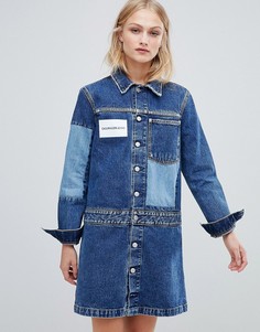 Джинсовое платье-рубашка Calvin Klein Jeans - Синий