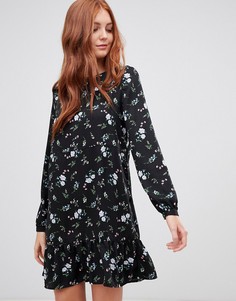 Расклешенное платье с цветочным принтом Vero Moda - Мульти