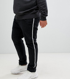 Черные выбеленные джинсы скинни River Island Big & Tall - Черный