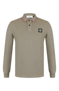 Хлопковое поло с длинными рукавами Stone Island