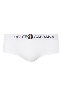 Хлопковые брифы с широкой резинкой Dolce & Gabbana