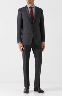 Шерстяной костюм с пиджаком на двух пуговицах Ermenegildo Zegna