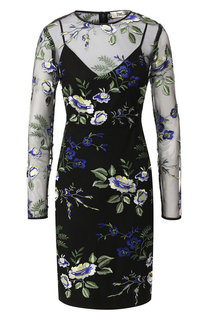 Платье с круглым вырезом и декоративной вышивкой Diane Von Furstenberg