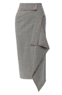 Шерстяная юбка асимметричного кроя Roland Mouret