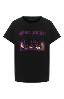 Хлопковая футболка с принтом Marc Jacobs