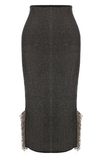 Вязаная юбка с бахромой Roland Mouret