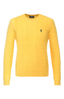 Джемпер фактурной вязки из смеси шерсти и кашемира Polo Ralph Lauren