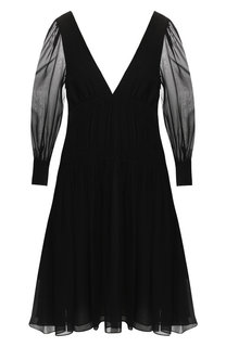 Шелковое платье с V-образным вырезом Stella McCartney