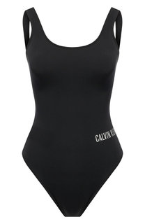 Слитный купальник с логотипом бренда Calvin Klein Underwear