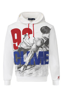Хлопковое худи с принтом Polo Ralph Lauren