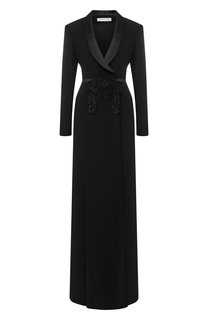 Приталенное платье-макси с декоративной отделкой Zuhair Murad