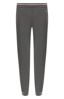 Шерстяные джоггеры с поясом на резинке Z Zegna