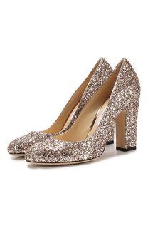 Туфли Bille 100 с глиттером на устойчивом каблуке Jimmy Choo