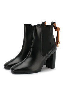Кожаные ботильоны на устойчивом каблуке Stuart Weitzman