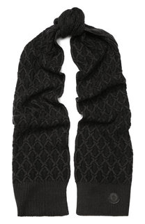 Шерстяной шарф фактурной вязки Moncler